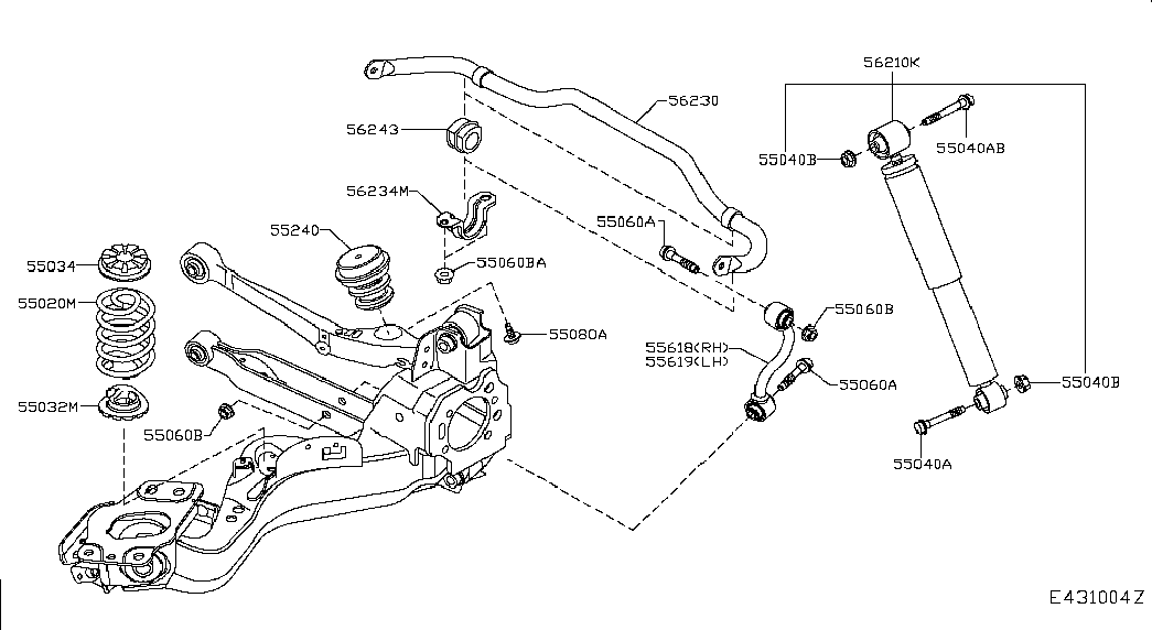 NISSAN E62104EA3B - Amortizor www.parts5.com