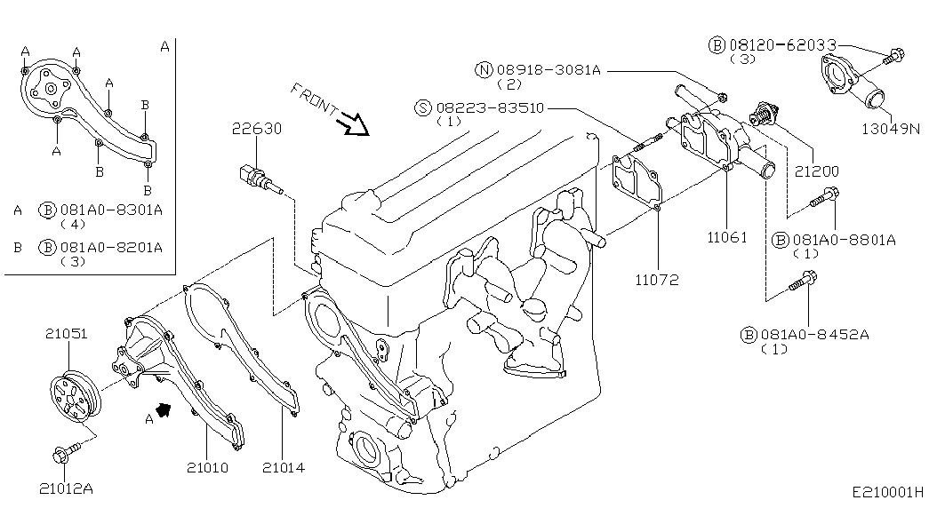 NISSAN 21200-9F600 - Термостат, охлаждающая жидкость www.parts5.com