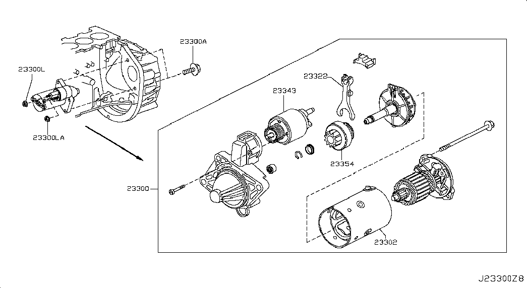 RENAULT 23 30 0JG 70A - Starter www.parts5.com