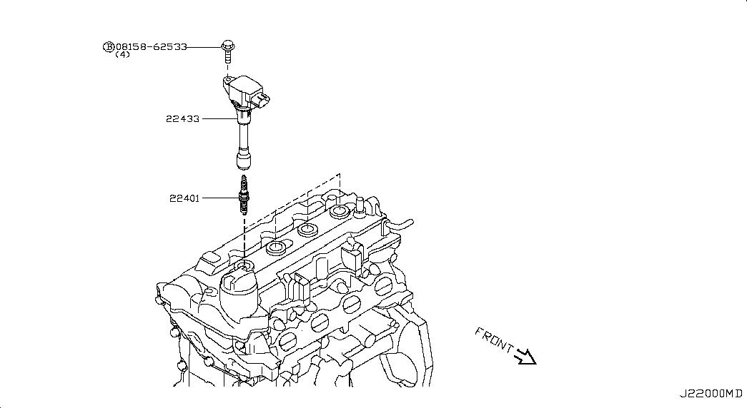 NISSAN 22401-CK81 B - Spark Plug www.parts5.com