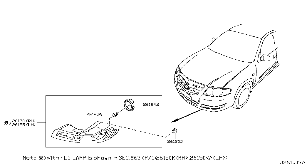 NISSAN 26261-95F0A - Lámpara, luz intermitente parts5.com