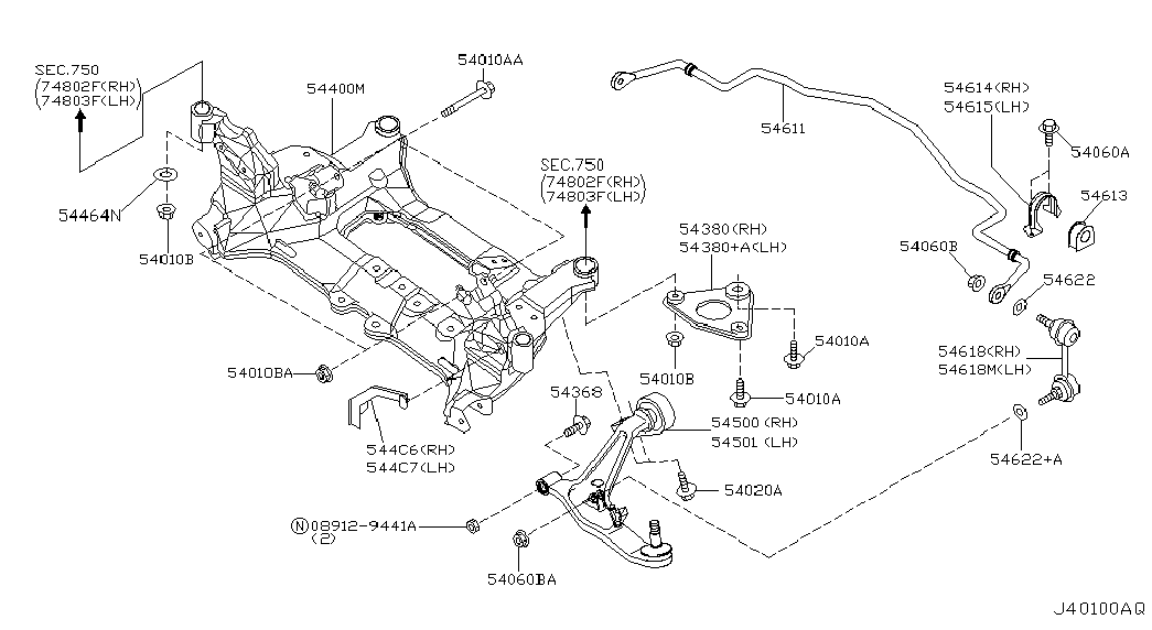 NISSAN #54501-8H31A - Track Control Arm www.parts5.com