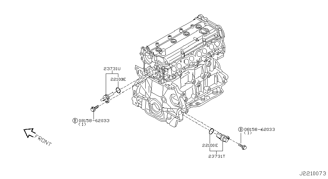 NISSAN 237316N20D - Generator impulsów, wał korbowy www.parts5.com