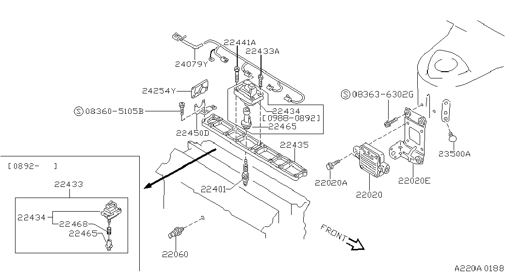 NISSAN 22401-58S15 - Bujii parts5.com