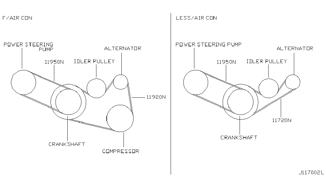 NISSAN 11720 31U02 - Ιμάντας poly-V www.parts5.com