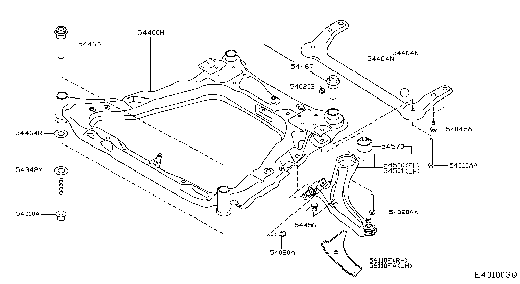 NISSAN 54501-JD000 - Рычаг подвески колеса www.parts5.com