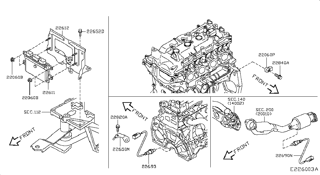 NISSAN 22693 1KT0A - Lambda Sensor parts5.com