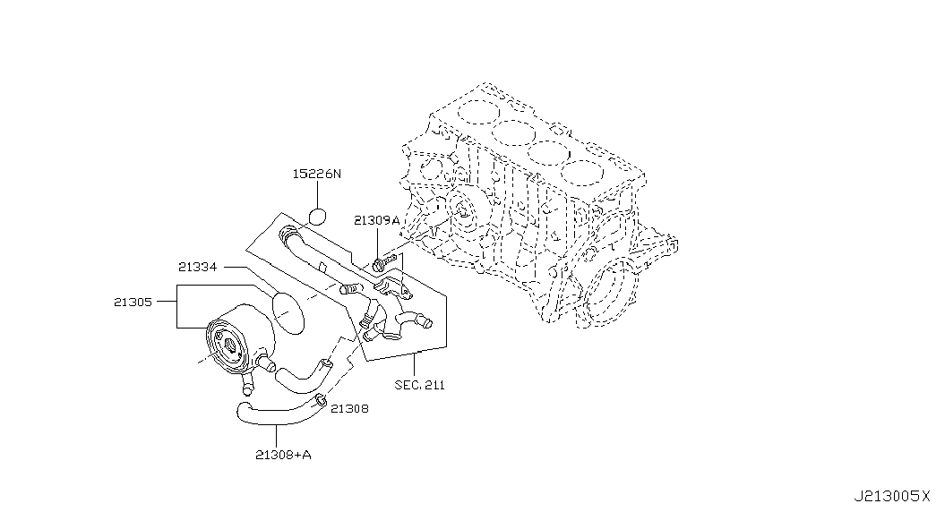 Suzuki 21305BN700 - Ψυγείο λαδιού, λάδι κινητήρα www.parts5.com