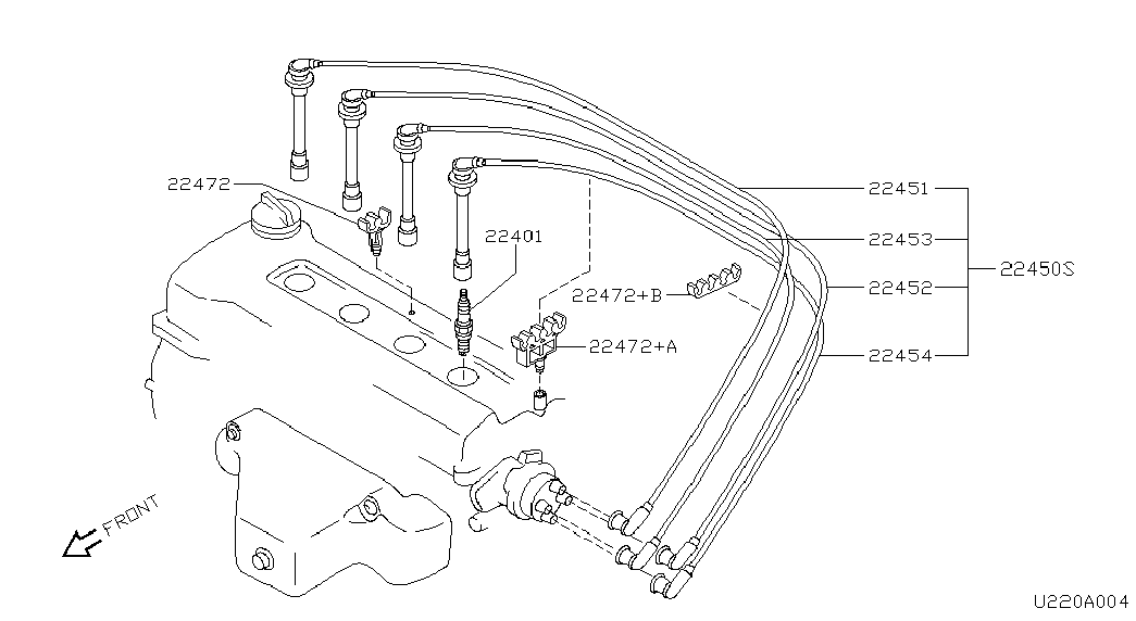 NISSAN 22401-50Y04 - Запалителна свещ www.parts5.com