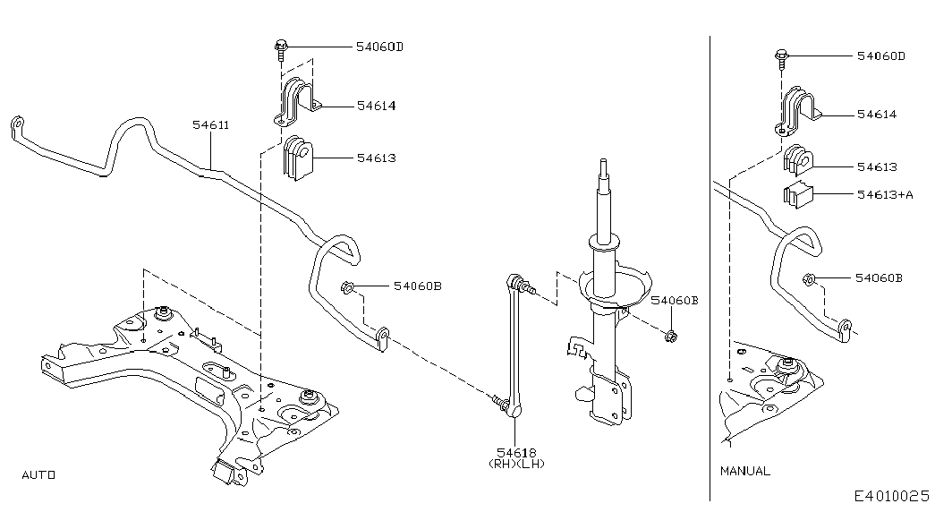 NISSAN 54618-BC40A - Rod / Strut, stabiliser parts5.com