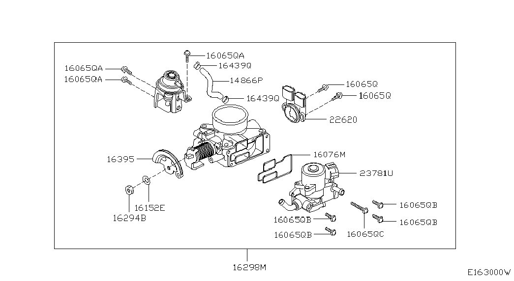 NISSAN 22620-31U01 - Sensor, throttle position parts5.com