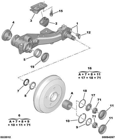 CITROËN 5132.72 - Tamir seti, bugi kolu www.parts5.com