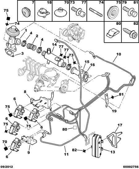 CITROËN 1628 VT - Supapa EGR www.parts5.com