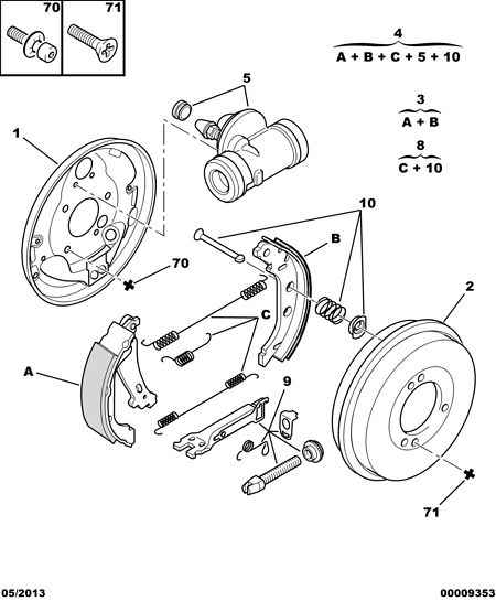 CITROËN 4241 6W - Set saboti frana www.parts5.com