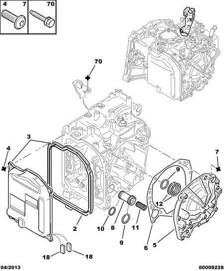 PEUGEOT (DF-PSA) 2209.40 - Хидравличен филтър, автоматична предавателна кутия www.parts5.com