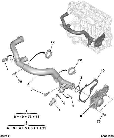 CITROËN 16 094 173 80 - Water Pump www.parts5.com