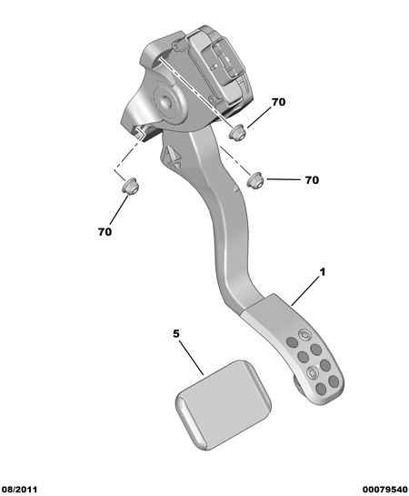 CITROËN/PEUGEOT 1601 CX - Sensor, accelerator pedal position www.parts5.com