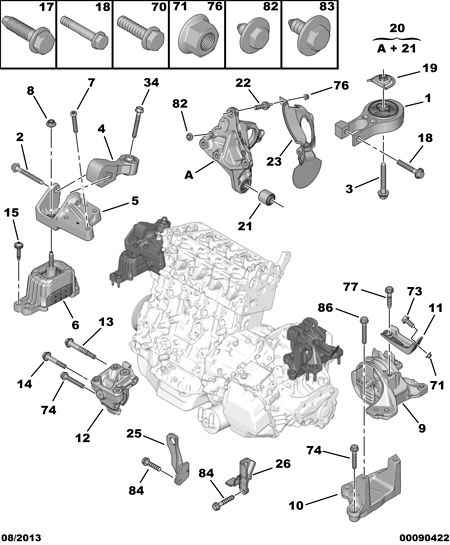 PEUGEOT 1803.T7 - Śruba, wahacz poprzeczny www.parts5.com