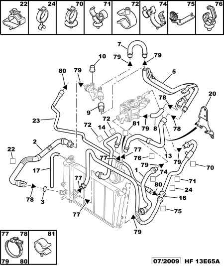 PEUGEOT 1307 W3 - Маркуч на радиатора www.parts5.com