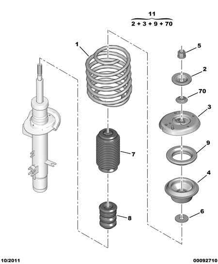 PEUGEOT 5033 88 - Dust Cover Kit, shock absorber www.parts5.com