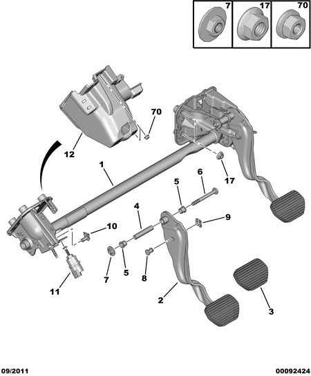 CITROËN 4534 70 - Włącznik świateł STOP www.parts5.com