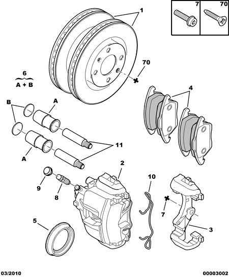 PEUGEOT 4427 C1 - Accessory Kit for disc brake Pads parts5.com