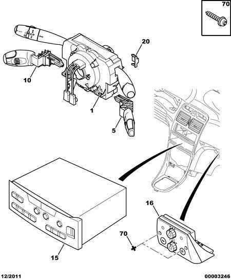 PEUGEOT (DF-PSA) 6242 C6 - Steering Column Switch parts5.com