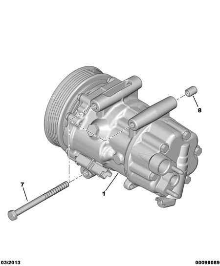 PEUGEOT 6453 ZE - Compresor, climatizare www.parts5.com