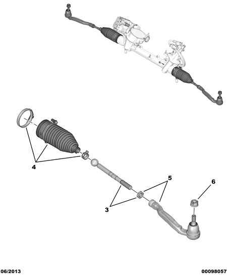 Opel 16 112 423 80 - STEERING CONNECT ROD KIT www.parts5.com