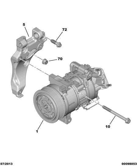 CITROËN 96 756 598 80 - Kompresor, klimtatska naprava www.parts5.com