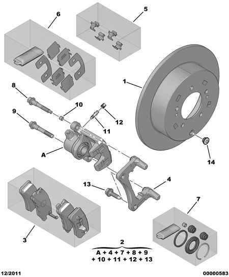 CITROËN 4249 61 - Brzdový kotouč www.parts5.com