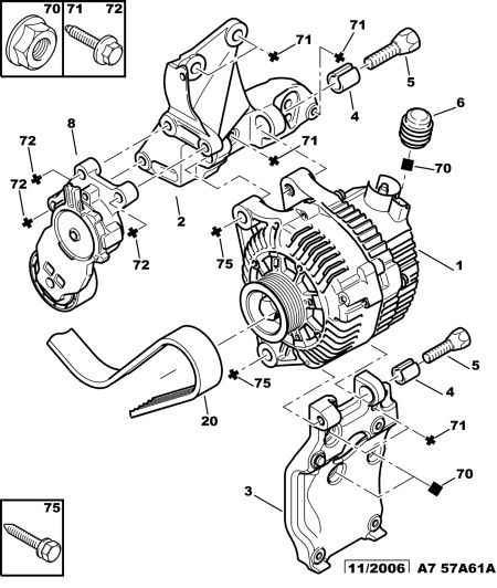 PEUGEOT (DF-PSA) 5751.H6 - Riemenspanner, Keilrippenriemen www.parts5.com