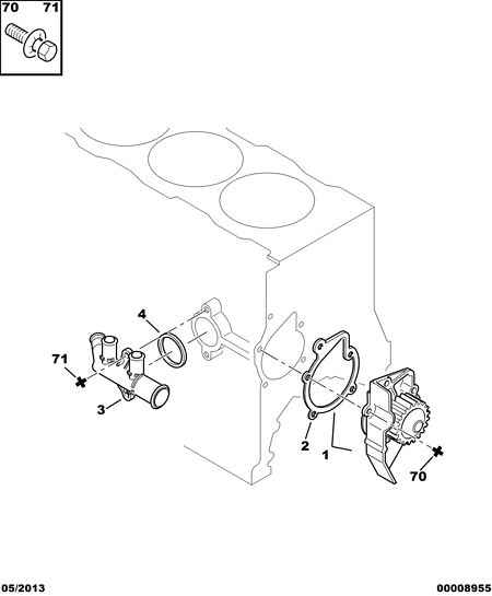 CITROËN/PEUGEOT 1201 A8 - Bomba de agua www.parts5.com