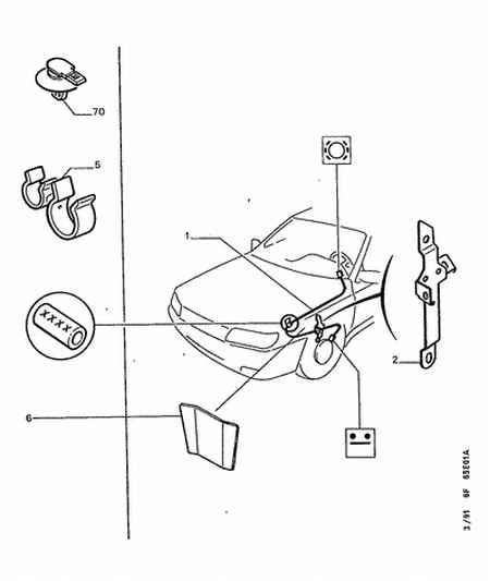 PEUGEOT 6526 47 - Senzor de avertizare,uzura placute de frana www.parts5.com