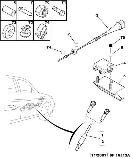 CITROËN 1628 P6 - Lambda sonda www.parts5.com