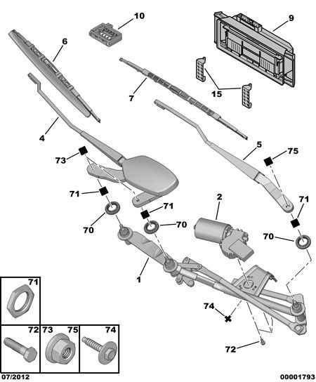 PEUGEOT (DF-PSA) 6426 HW - Stieracia liżta www.parts5.com