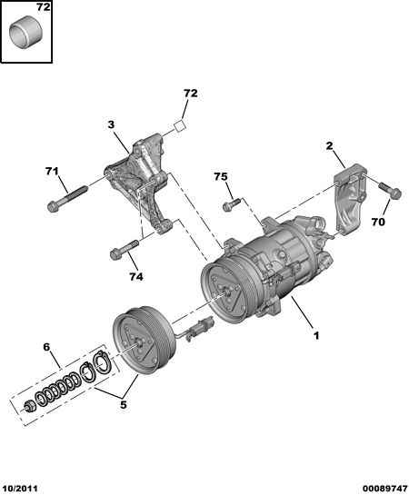 CITROËN 6453.VJ - Compresor, climatizare www.parts5.com