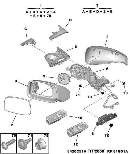 CITROËN 8151 FW - Sticla oglinda, oglinda retrovizoare exterioara www.parts5.com