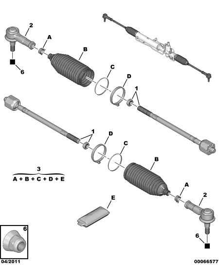 CITROËN 3812 E2 - Articulatie axiala, cap de bara www.parts5.com