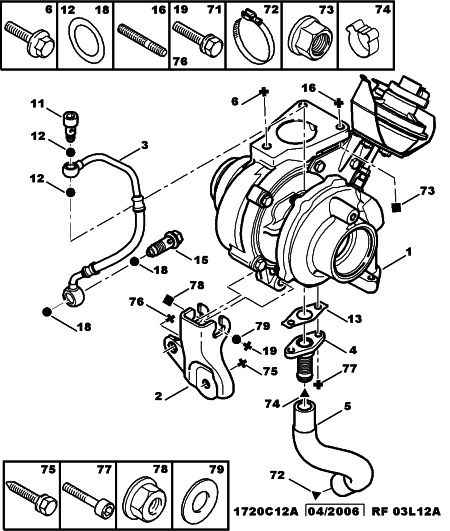 CITROËN (DF-PSA) 0379 63 - Oil Pipe, charger www.parts5.com