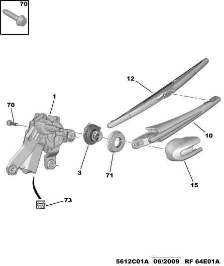 PEUGEOT (DF-PSA) 6429 AX - Μάκτρο καθαριστήρα www.parts5.com