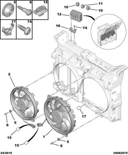 CITROËN/PEUGEOT 1253 K1 - Ventilator, hlađenje motora www.parts5.com