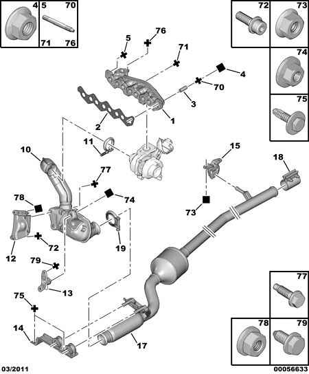 FIAT 1731 NH - Front catalytic exhaust manifold: 01 pcs. www.parts5.com