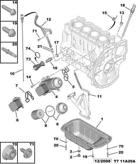 PEUGEOT 1174.E6 - Joja ulei www.parts5.com