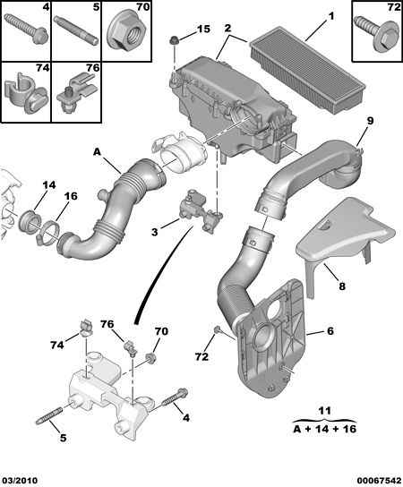 PEUGEOT 1444 CP - Air Filter parts5.com