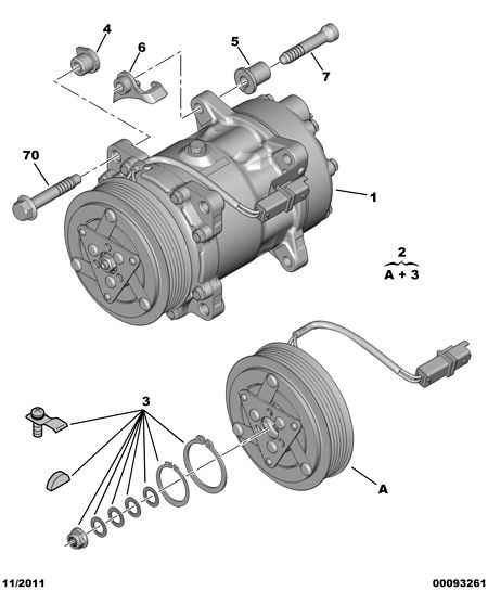 PEUGEOT (DF-PSA) 6453 TK - Compressor, air conditioning www.parts5.com