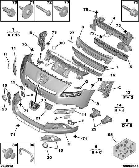 PEUGEOT 7401 SV - Bumper parts5.com