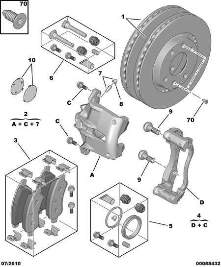 CITROËN 4254 18 - Set placute frana,frana disc www.parts5.com