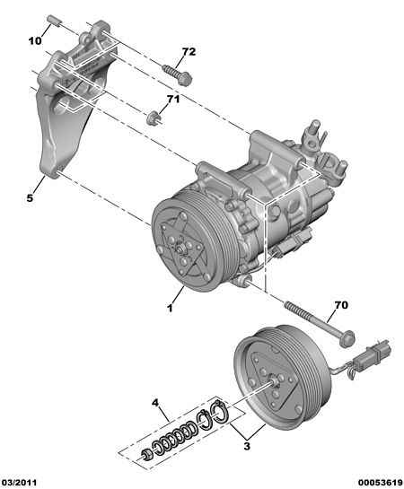 CITROËN 6487 01 - Kompresor, klimatizace www.parts5.com