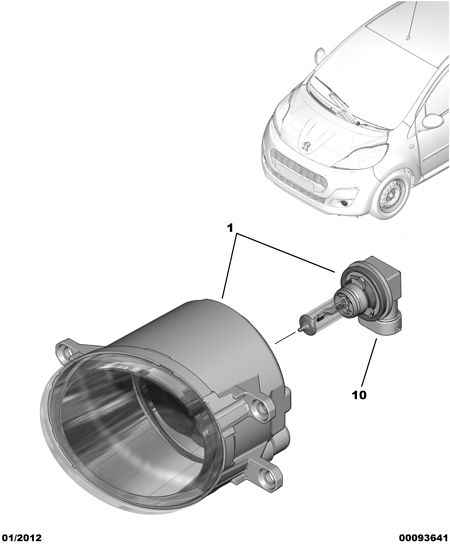 CITROËN 16 084 222 80 - Proiector ceata www.parts5.com